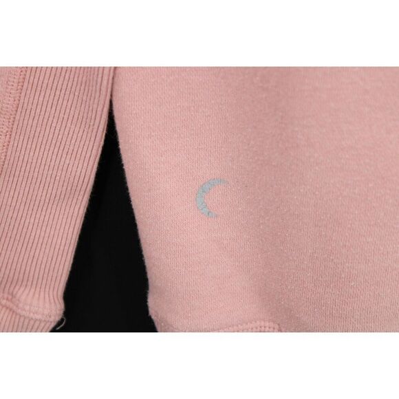 Zyia Sweatshirt Womens Medium Pink Oh So Soft Cowl Funnel Neck Hoodie Pockets - Picture 7 of 8